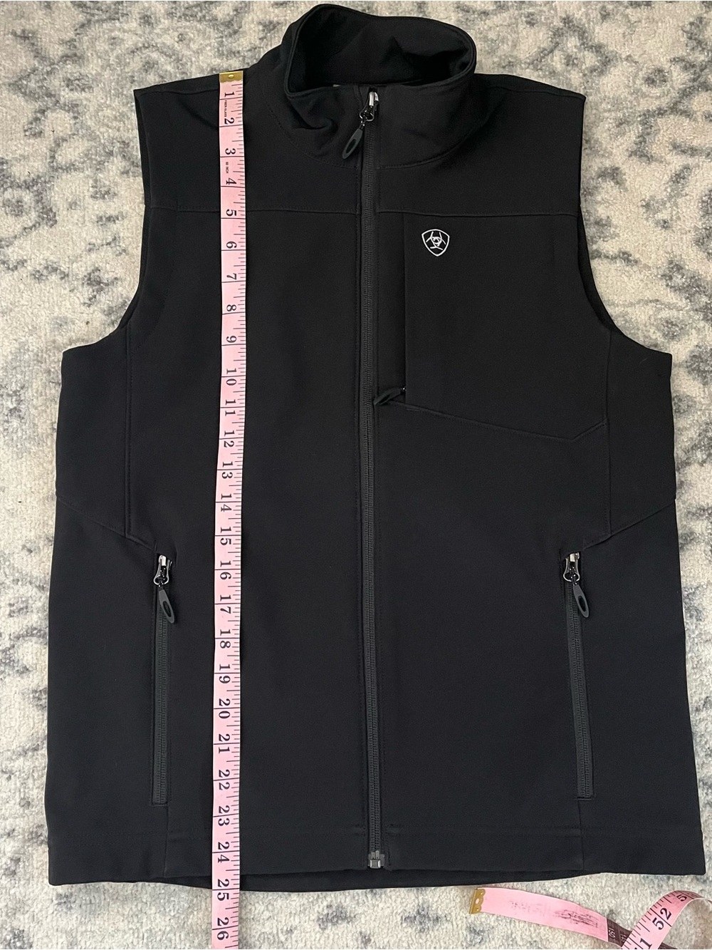 Ariat Vernon 2.0 Softshell Vest Full Zip Pockets Black Youth Boys Large Western - Picture 6 of 8